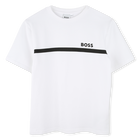 T-shirt met korte mouwen, WIT, hi-res