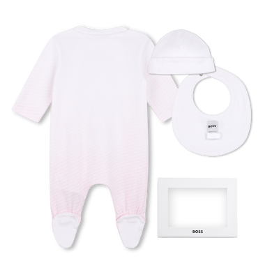 Pyjama set, muts en slabbetje BOSS MEISJE