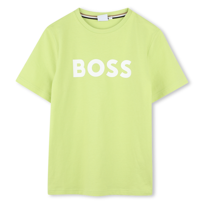 Katoenen T-shirt korte mouwen BOSS 
                        BOY