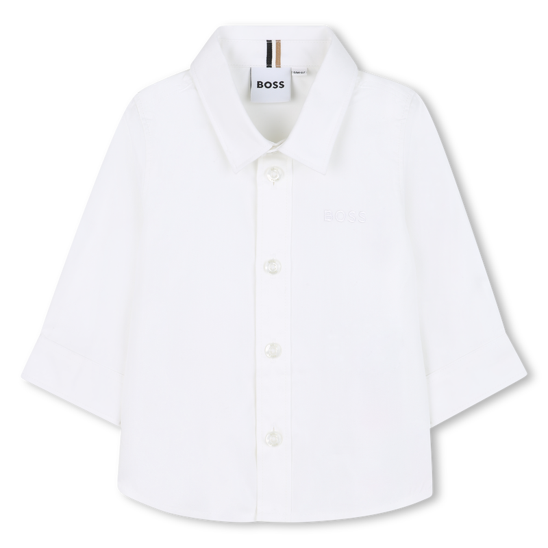 Katoenen overhemd lange mouwen BOSS 
                        BOY