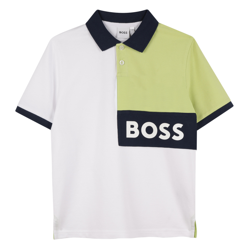 Katoenen polo en short BOSS 
                        BOY