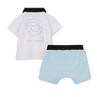 Set t-shirt en korte broek KARL LAGERFELD KIDS 
                    BOY
