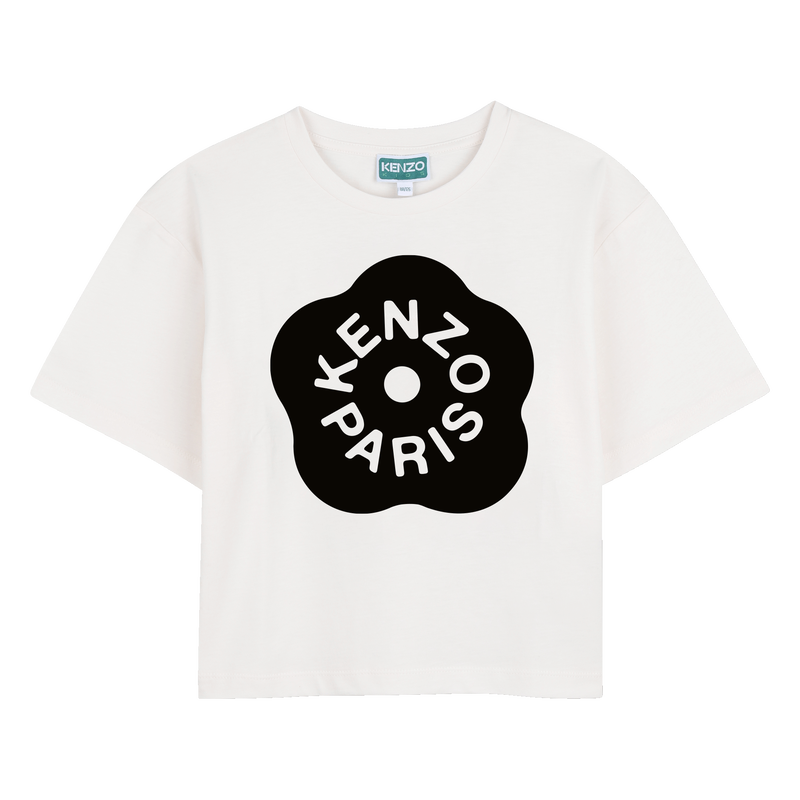 BEDRUKT T-SHIRT MET RELI&Euml;F KENZO KIDS 
                        GIRL