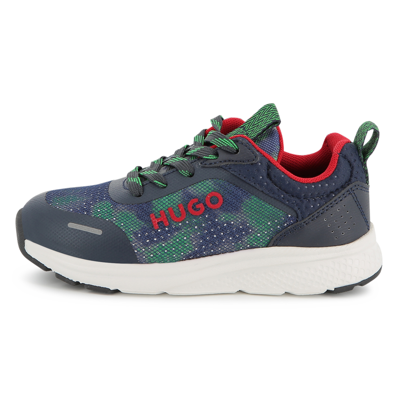 Sneakers met veters en print HUGO 
                        BOY