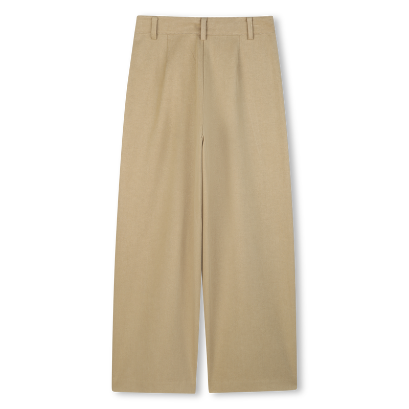 Twill broek met wijde pijpen MICHAEL KORS 
                        GIRL