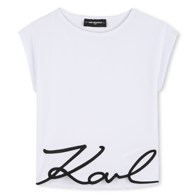 T-SHIRT MET KORTE MOUWEN KARL LAGERFELD KIDS GIRL
