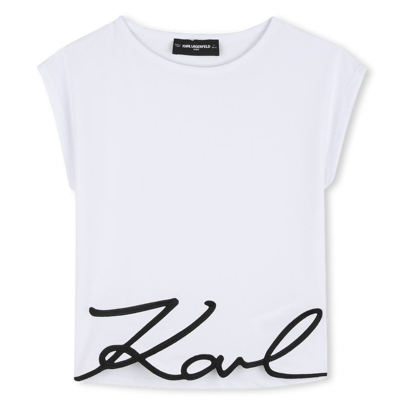 T-SHIRT MET KORTE MOUWEN KARL LAGERFELD KIDS 
                        GIRL