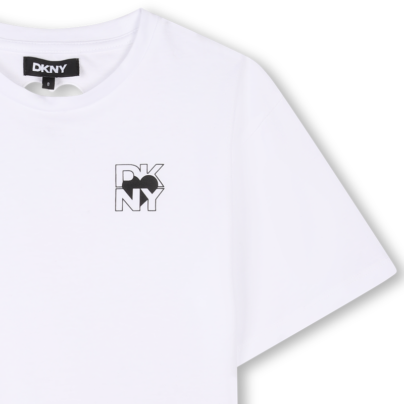 Katoenen T-shirt korte mouwen DKNY 
                        GIRL
