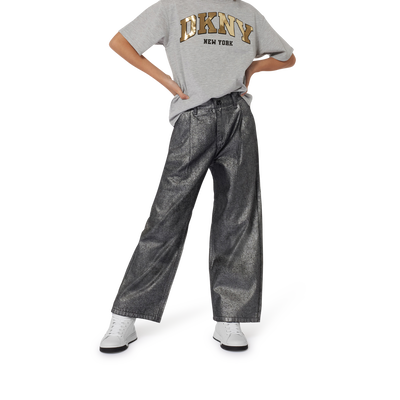 Brede jeans van katoen DKNY GIRL