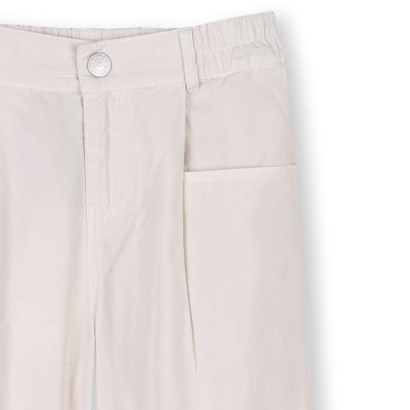Wijde broek in poplin KENZO KIDS 
                        GIRL