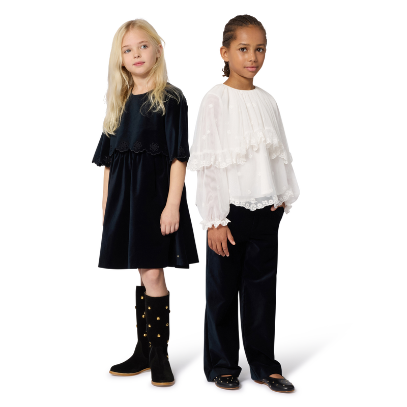 Blouse met ruches en borduursels CHLOE 
                        GIRL