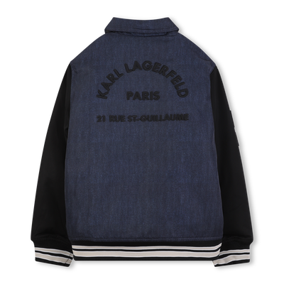 Polyester bomberjack KARL LAGERFELD KIDS BOY