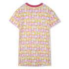 Fleece jurk met print HUGO 
                    GIRL