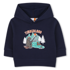 Fleece hoodie, MARINE, hi-res