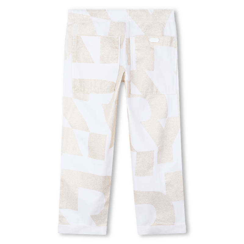 Broek van katoen en linnen DKNY 
                        GIRL