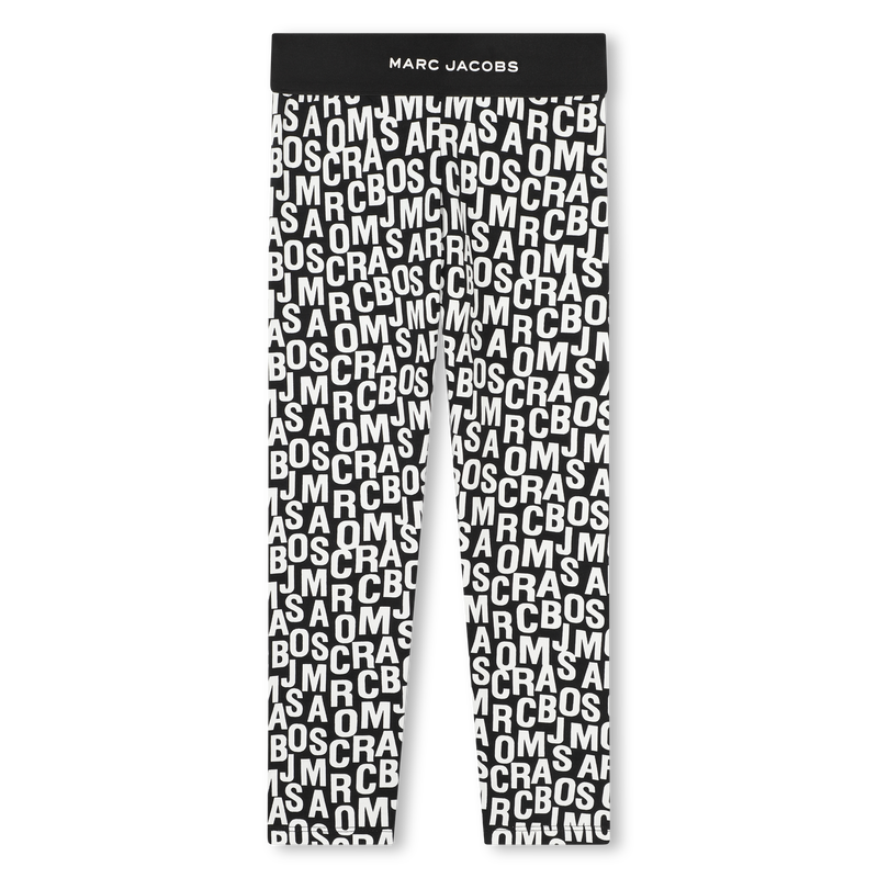 Tweekleurige legging met print MARC JACOBS 
                        GIRL