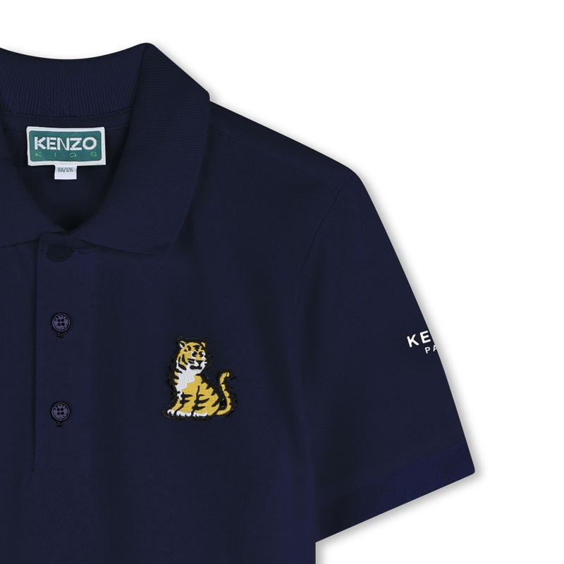Katoenen polo met korte mouwen KENZO KIDS 
                        UNISEX