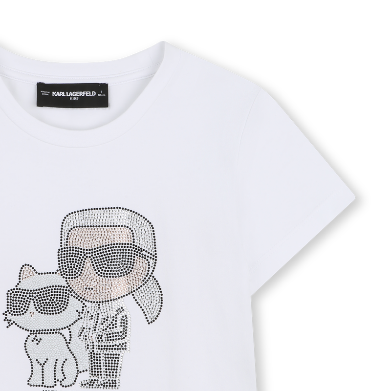 T-SHIRT MET KORTE MOUWEN KARL LAGERFELD KIDS 
                        GIRL