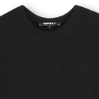 Bi-materiaal lange jurk DKNY 
                    GIRL