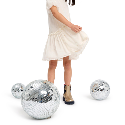 Gevoerde jurk van cr&ecirc;pe BILLIEBLUSH GIRL