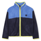 Tweekleurig fleece vest, MARINE, hi-res