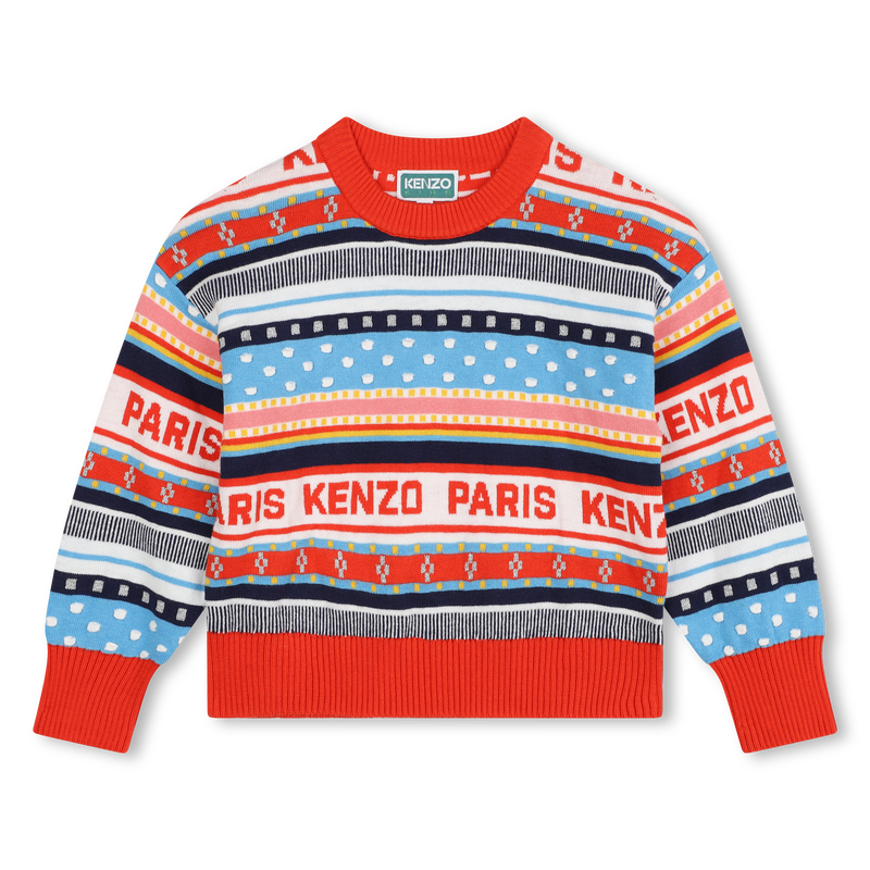 Trui met ingebreide motieven KENZO KIDS 
                        GIRL