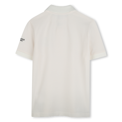 Katoenen polo met korte mouwen KENZO KIDS UNISEX