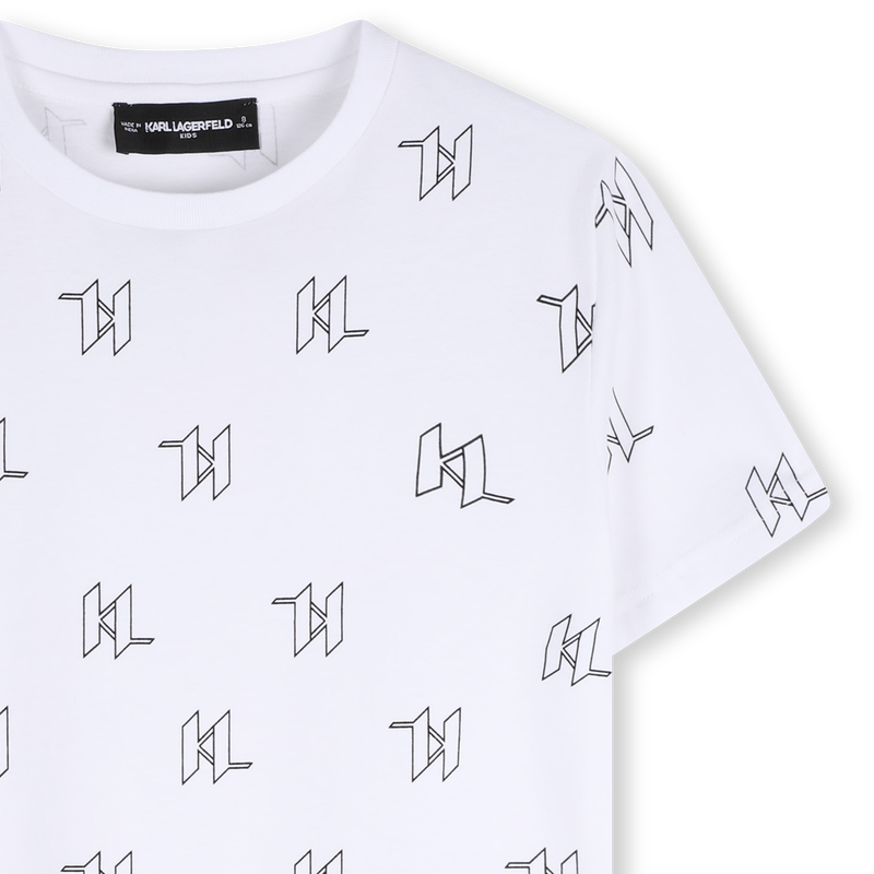 T-SHIRT MET KORTE MOUWEN KARL LAGERFELD KIDS 
                        BOY
