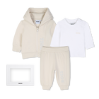 Set broek, cardigan en T-shirt, NIEUW BEIGE, hi-res