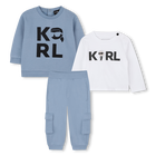 Set sweatshirt, broek en t-shirt KARL LAGERFELD KIDS 
                    BOY