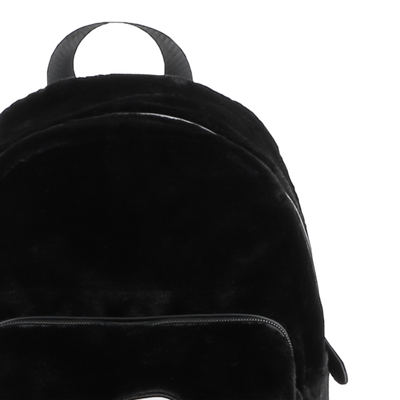 Kleine rugzak gemaakt van donzige fleece KARL LAGERFELD KIDS GIRL