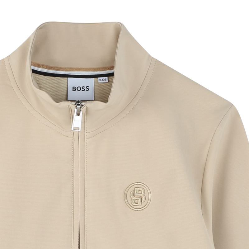 Effen sweatshirt met rits BOSS 
                        BOY