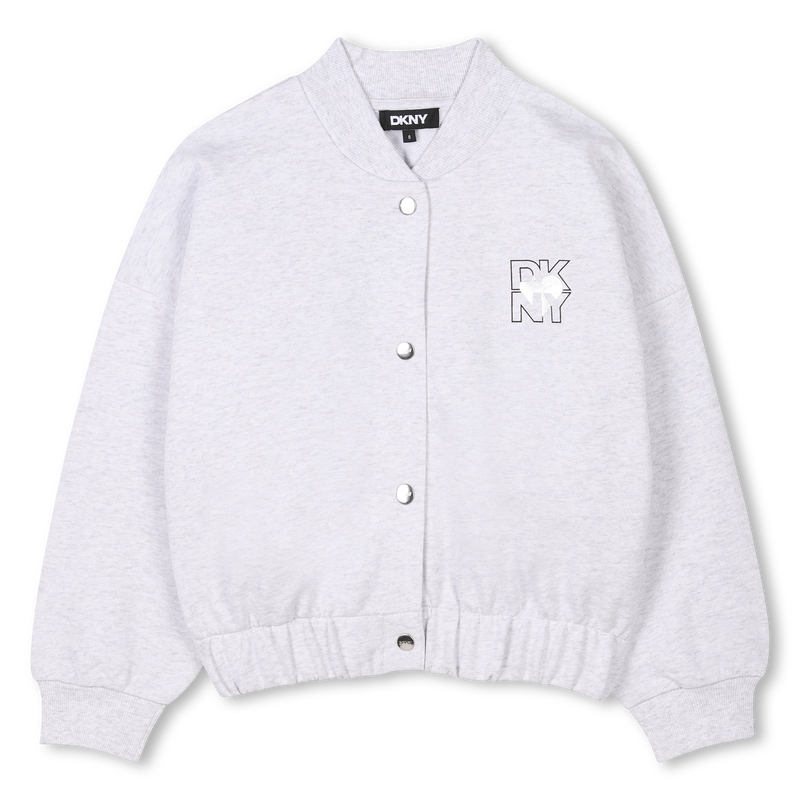Vestje van fleece katoen DKNY 
                        GIRL