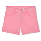 Gekleurde jeansshort, ROZE, hi-res