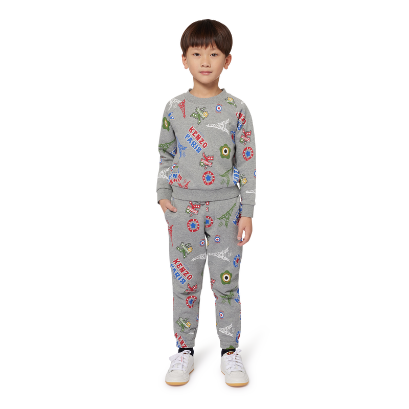Fleece sweater met opdruk KENZO KIDS 
                        BOY