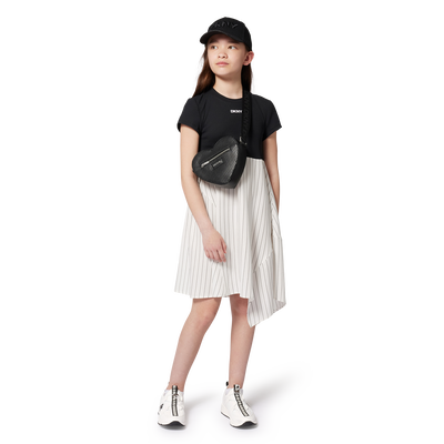 Feestjurk in twee materialen DKNY GIRL