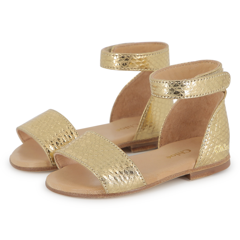 Sandalen met leren riempjes CHLOE 
                        GIRL
