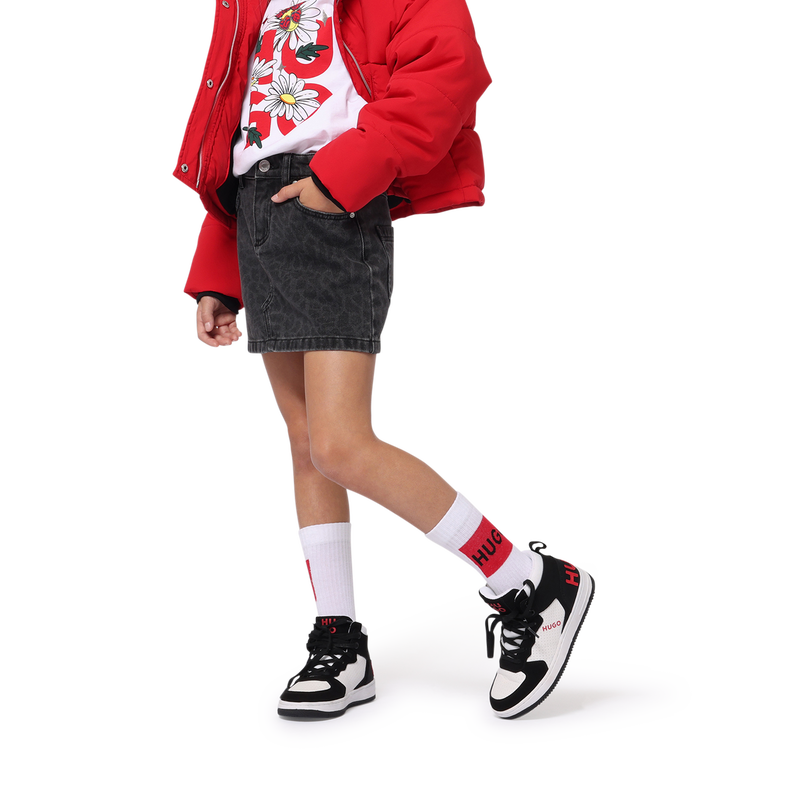 T-shirt met fantasieprint HUGO 
                        GIRL