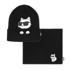 Set van muts en choker KARL LAGERFELD KIDS 
                    GIRL
