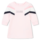Uitlopende jurk van fleece BOSS 
                    GIRL
