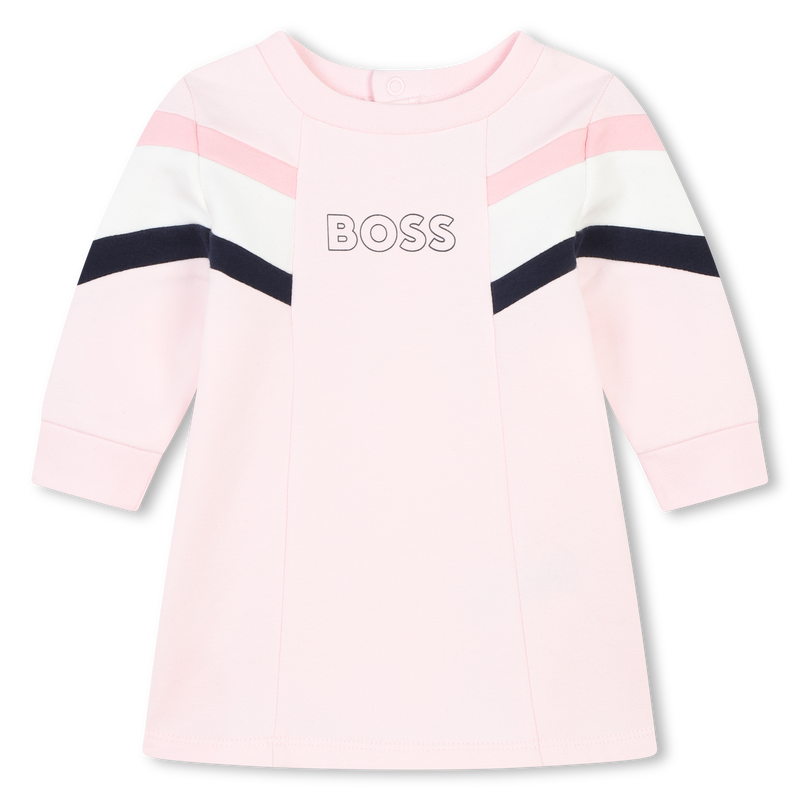 Uitlopende jurk van fleece BOSS 
                        GIRL