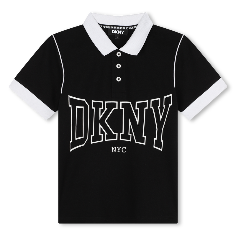 Polo met knopen in 2 kleuren DKNY 
                        BOY