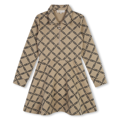 Jurk met rits en lange mouwen MICHAEL KORS GIRL