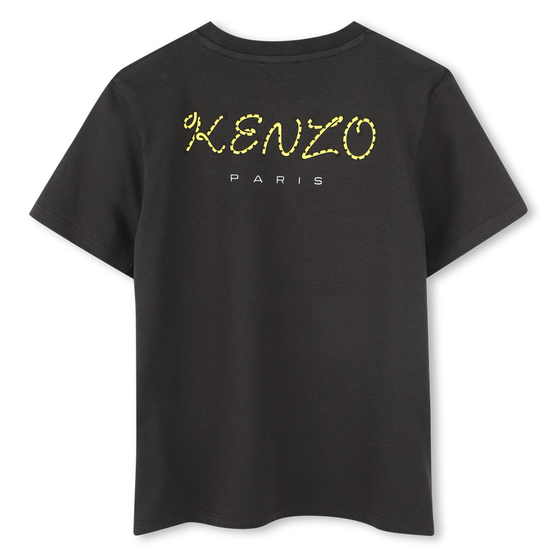 Katoenen T-shirt met badge KENZO KIDS 
                        UNISEX