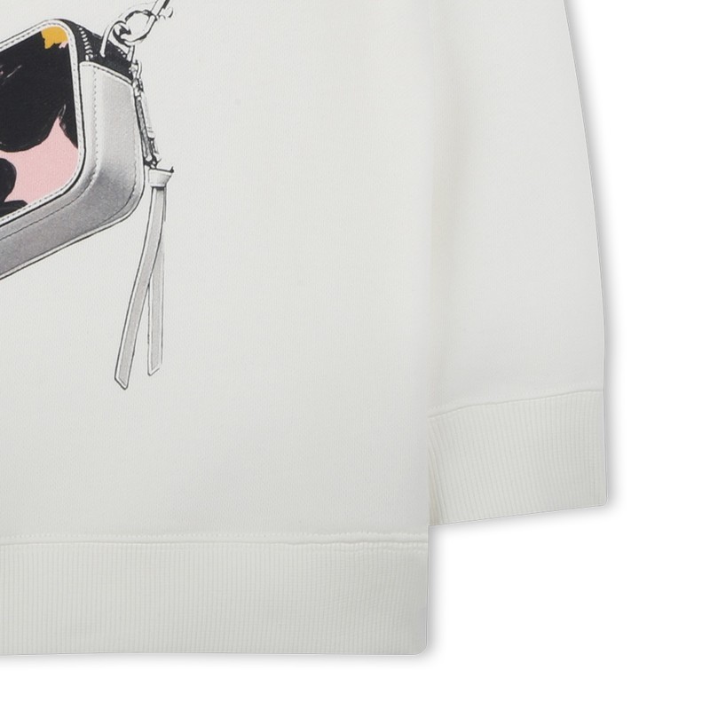 Fleece sweatshirt met capuchon MARC JACOBS 
                        GIRL