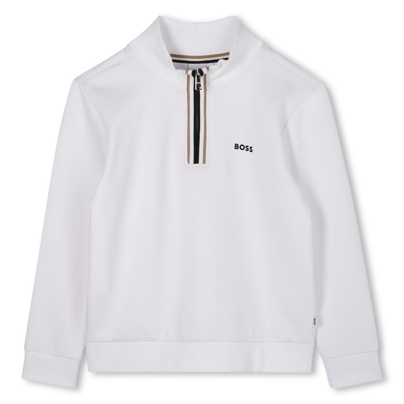 Staand sweatshirt met rits BOSS 
                        BOY