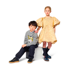 Feestjurk en scrunchie KENZO KIDS 
                    MEISJE