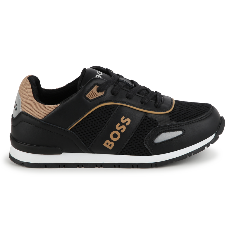 Leren sneakers met veters