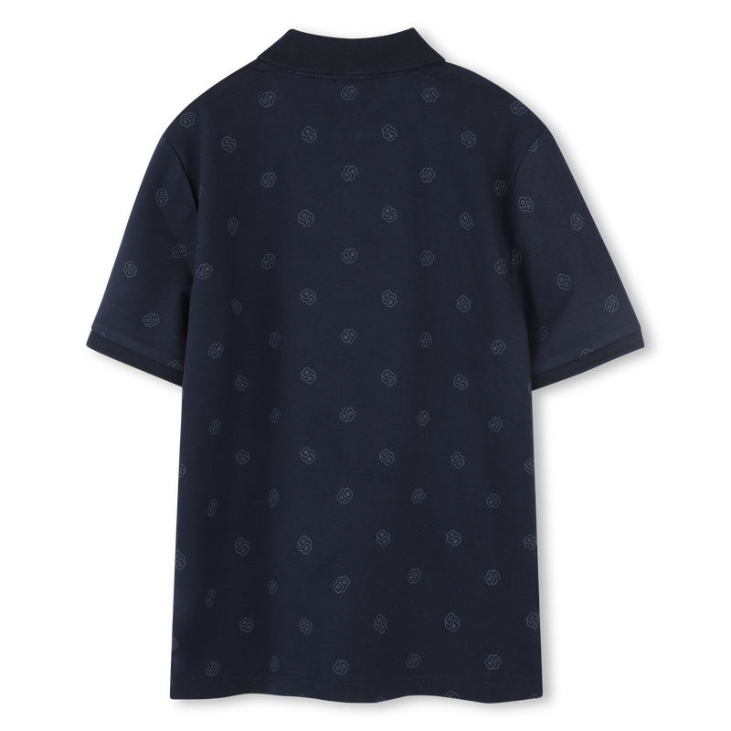 Polo met rechte snit en print BOSS 
                        BOY