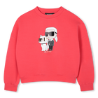 Dubbel jersey sweatshirt KARL LAGERFELD KIDS 
                    GIRL